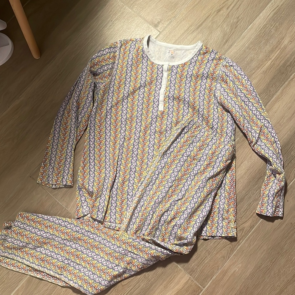 ROLLER RABBIT PAJAMAS hathi 🐘 elephant tie-dye print